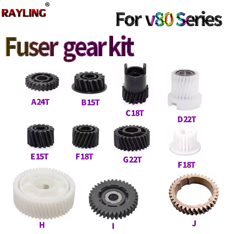 Upper Roller Gear Fuser Drive Gear Main Motor Drive Gear For Xerox Versant 180 2100 3100 V80 V2100 V3100