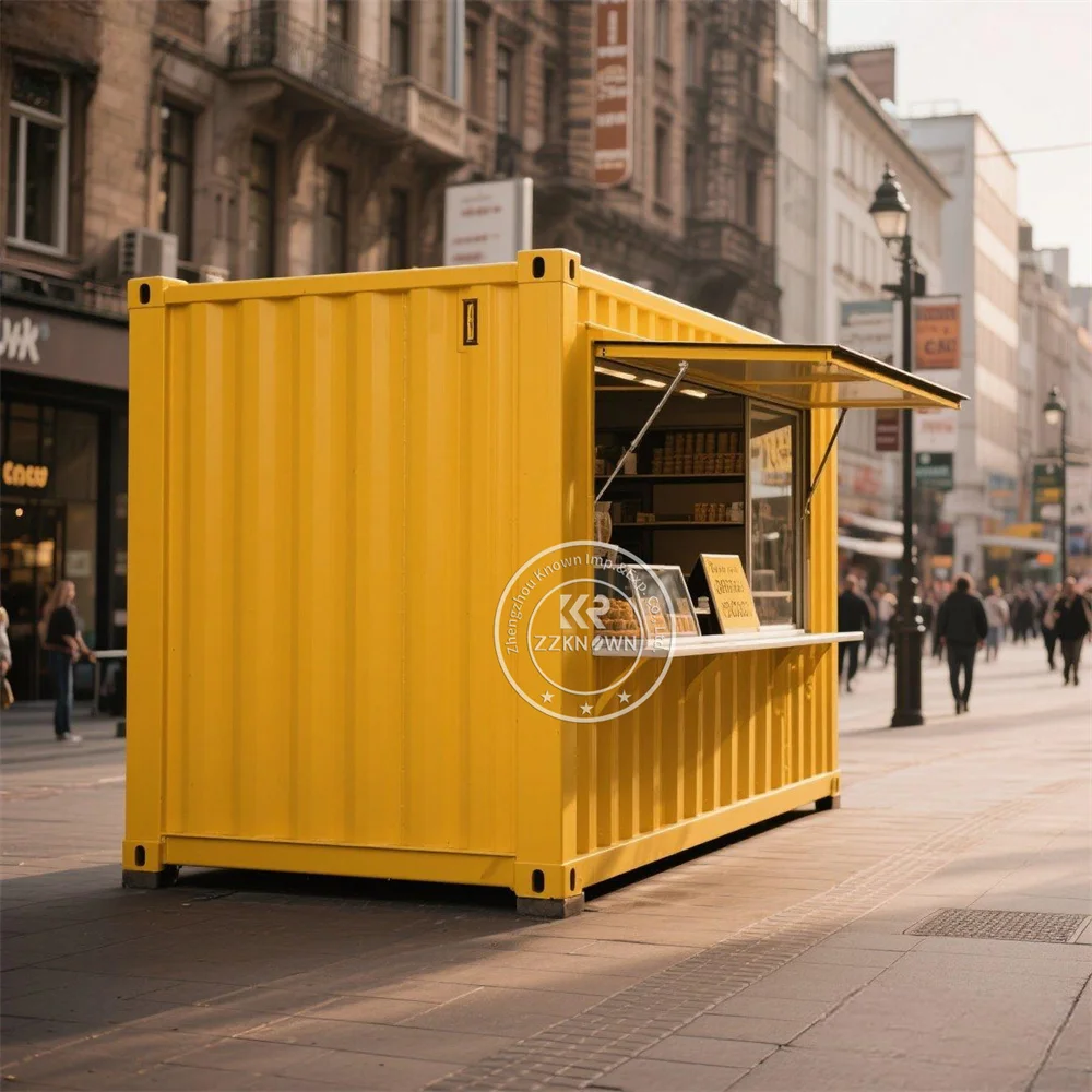 Manufacturer Prefab Tiny Modular Container Homes Snack Pizza Shop Coffee Bar Street Restaurant Coffee Shop