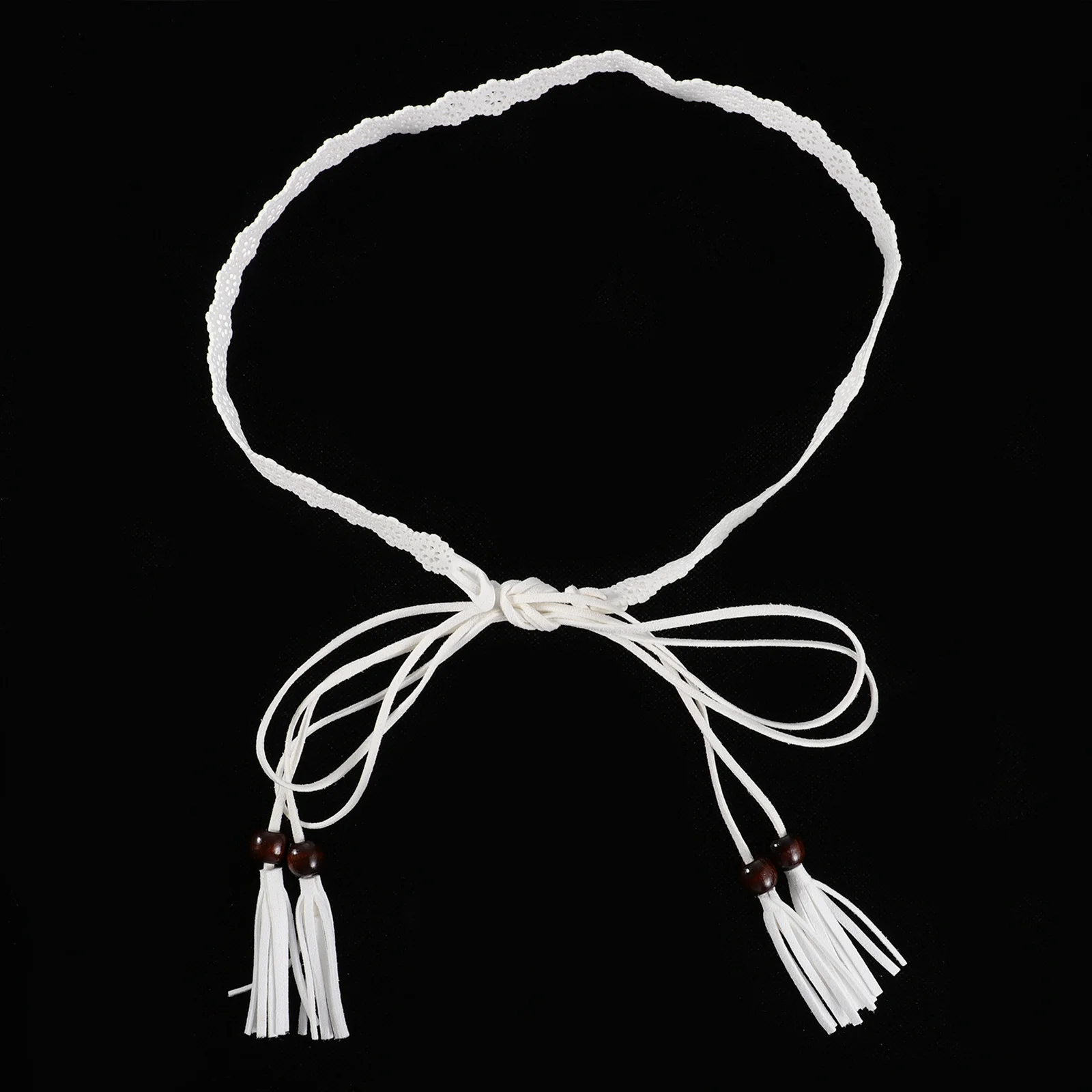 

1Pcs Women's Tassel Waist Belt Thin Lightweight All-Match Band Decorative for Dresses Skirts Clothes Decorative Belt