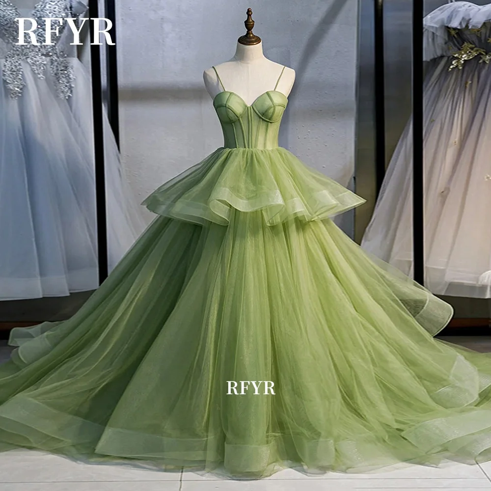 

RFYR Sweetheart Party Dress A Line Prom Gowns Princess Ball Dress Elegant Celebrity Gala Dress vestidos Customized