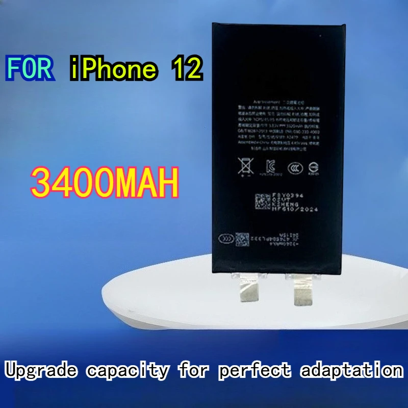 

3400 мАч подходит для Apple 12, аккумулятор для мобильного телефона, большая емкость, не всплывающая литиевая батарея, аккумулятор для мобильного телефона большой емкости