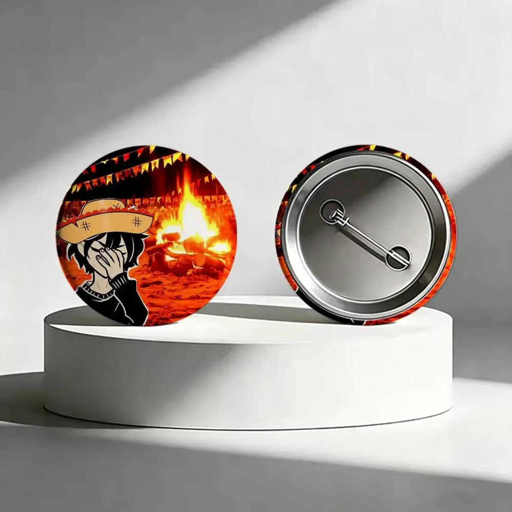 Interesting Andy and Leyley  Brooches Cartoon Badge Pins Backpack Hat Accessories Friend Gift