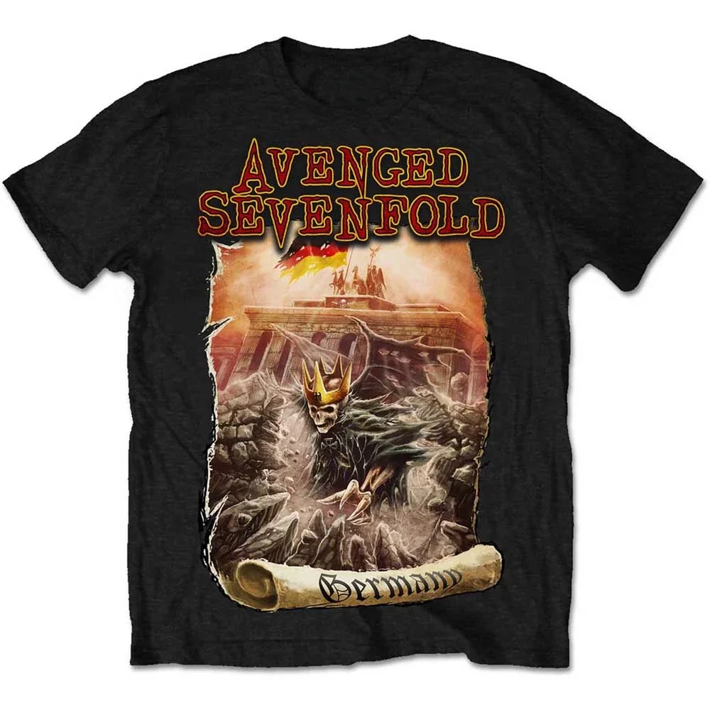Klassisches Death Bat Avenged Sevenfold Band T-Shirt aus Baumwolle mit Grafikdruck für Männer und Frauen, Sommer-Streetwear – Detail 6