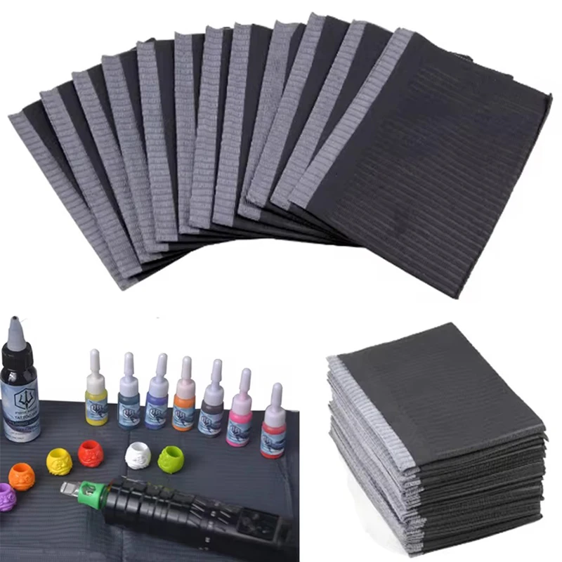 20/50/125PCS Disposable Tattoo Tabletop Pad Waterproof Nail Tech Dental Clinic Table Mat Multicolored Tattoo Accessories