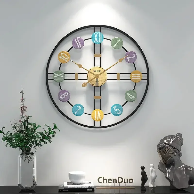 Interior Decorative Art Wall Clock Luxury Modern Silent Digital Wallclock Large Living Room Bedroom Kitchen Battery Electronic