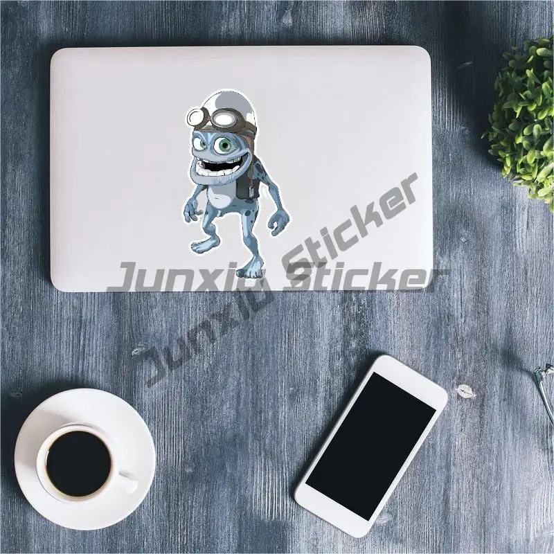 Crazy Frog Cartoon Character Stickers Laptops Wall Mounted Mobile Phones-Decals Off-road Laptop Helmet Trunk Accessories