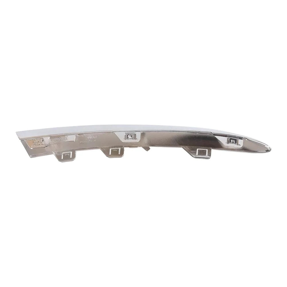 Polished Metal-Effect Front Bumper Trim for For mercedes-Benz For GLC Class For W253 (2019-2021) Based on OE Dimensional Data