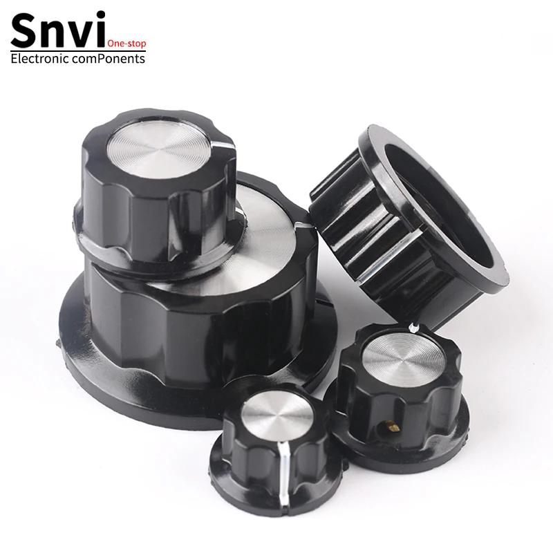 Snvi Potentiometer Knob Cap 6mm Hole MF-A01 MF-A02 MF-A03 MF-A04 MF-A05 Rotary Switch Knobs Caps