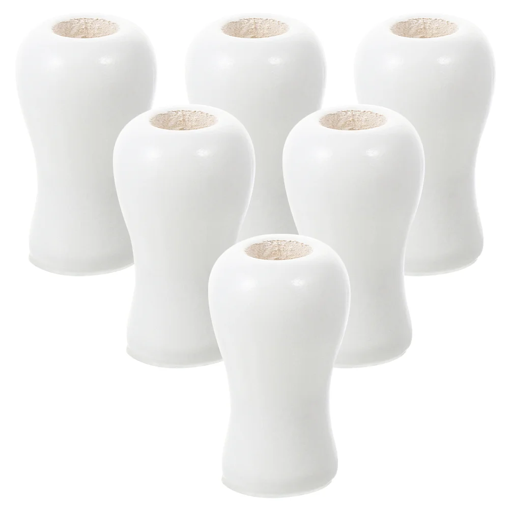 6Pcs Wood Cord Tassel Window Blind Shades Wood Cord Knobs Drops Pull Ends