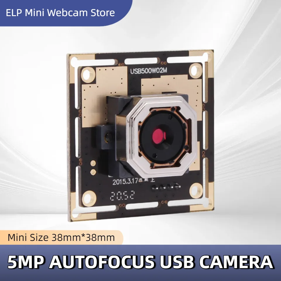 ELP USB Camera Module 5MP Autofocus Webcam OV5640 For Raspberry PI Laptop Jetson Nano PC