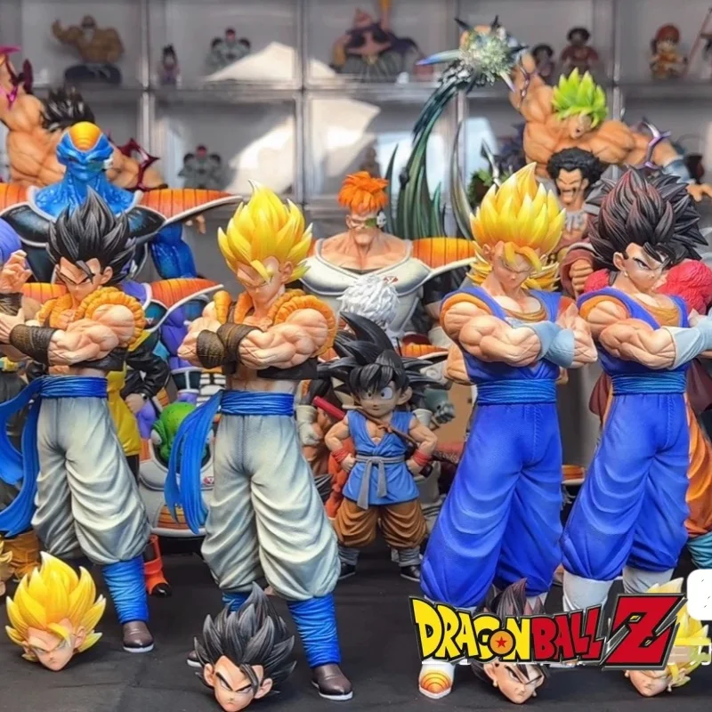 Anime Dragon Ball Z Super Saiyan Vegetto Gogeta Goku Vegeta Vf Model kolekcjonerskie ozdoby figurka lalka zabawka dla chłopca prezenty