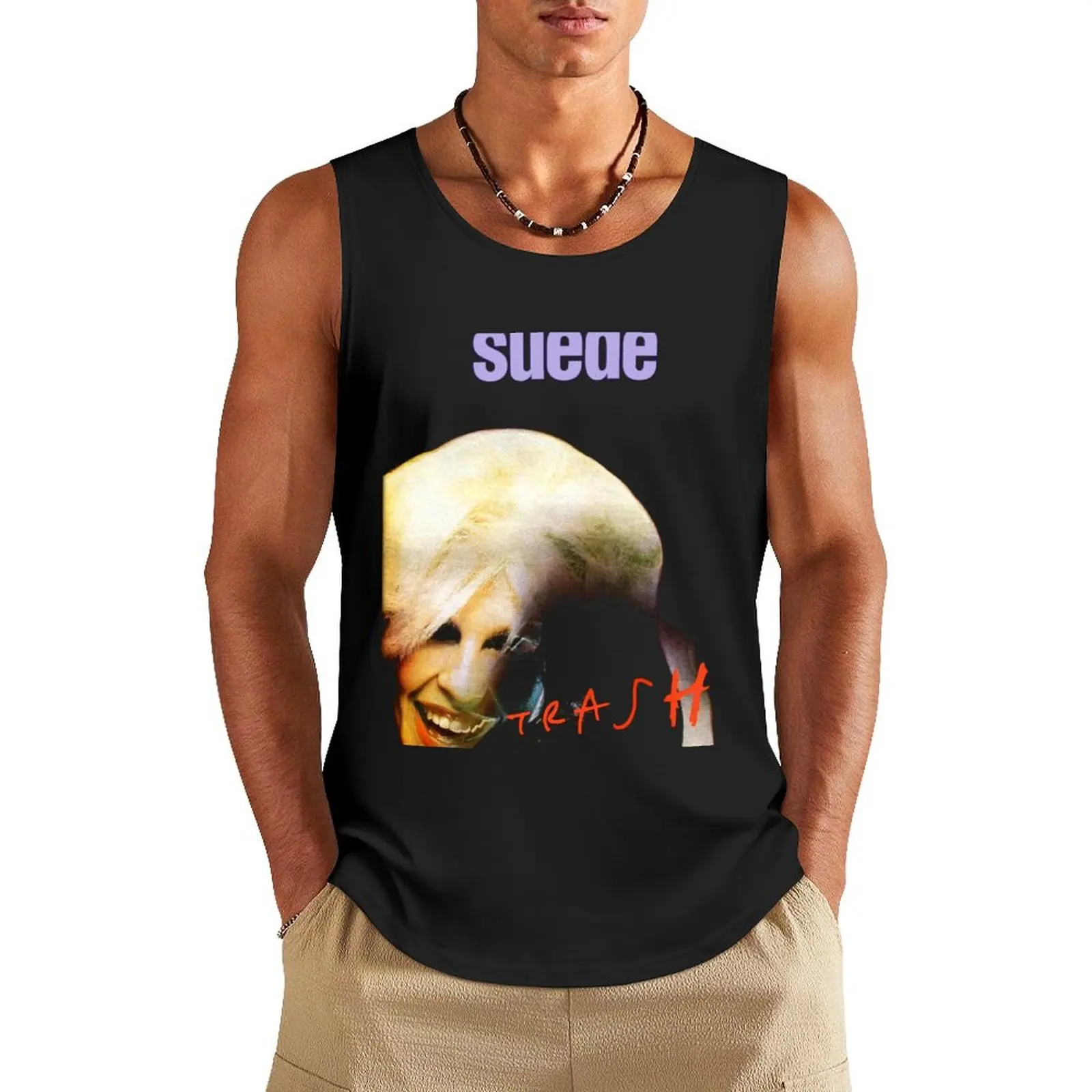 

SUEDE TRASH 1996 Tank Top Men's gym t-shirt sleeveless shirts Clothing Working vest