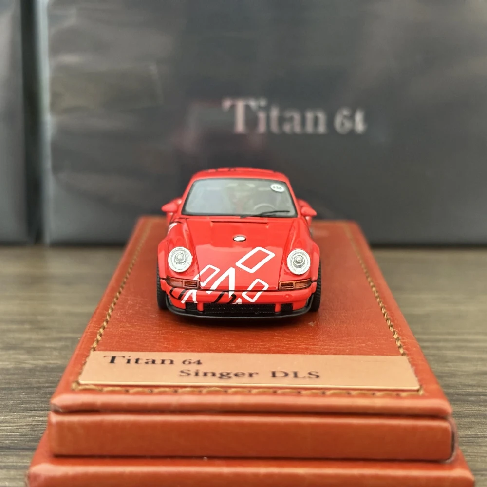 Make Up TIAN64 1/64 Singer DLS Goodwood Festival of Speed 2018 Bright Red Color Resin Model Car In 2024