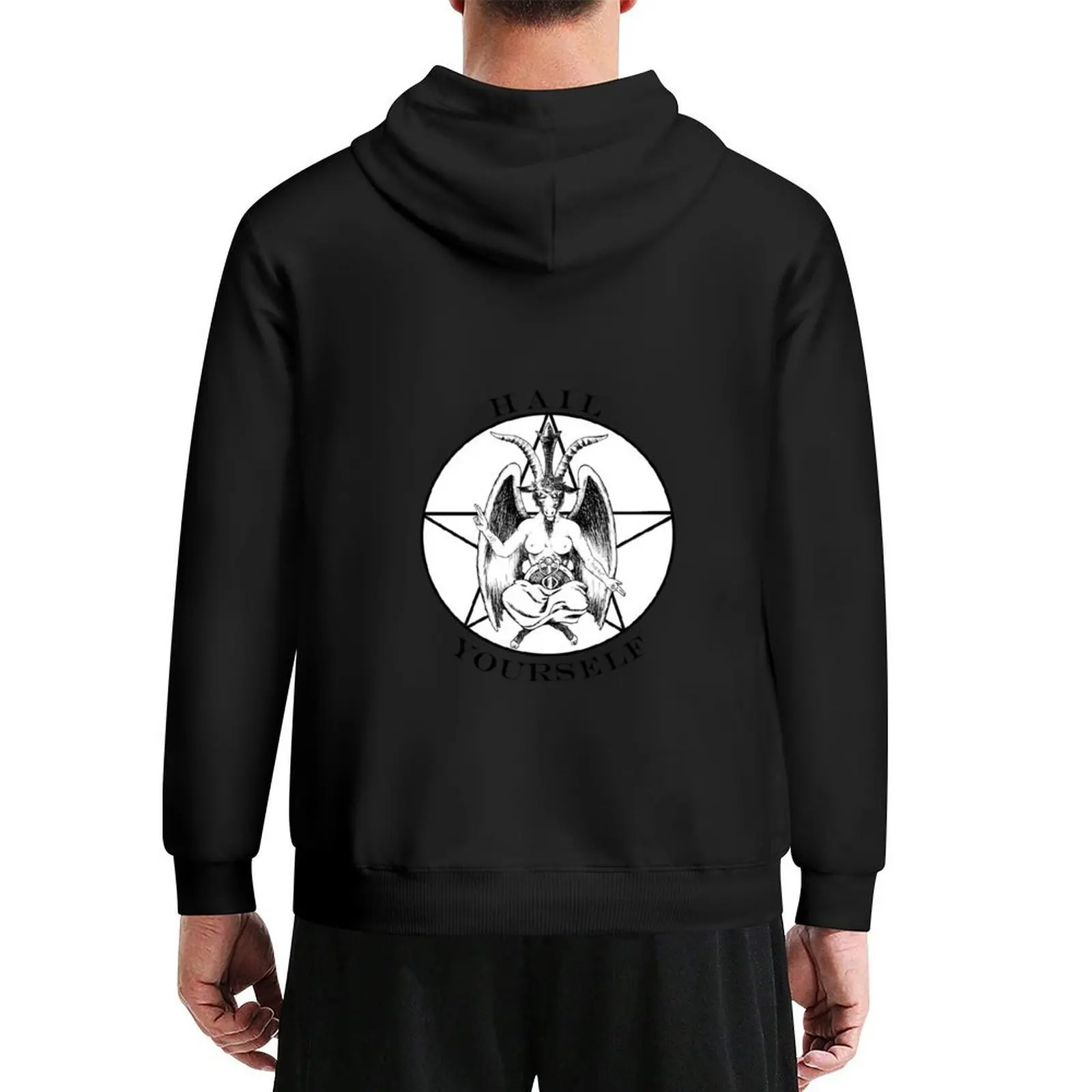 

Baphomet-Hail Yourself! Hoodie anime clothes korean autumn clothes men wear autumn new products men's hoodies