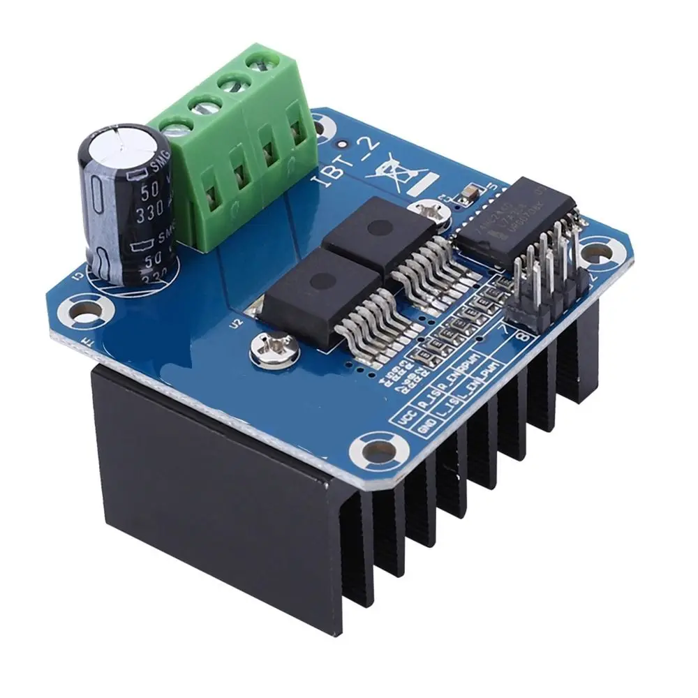 BTS7960 Motor Drive Module 43 A 5.5V to 27V High Power Motor Drive Module High Power Dual H-bridge BTS7960 43A Smart Car