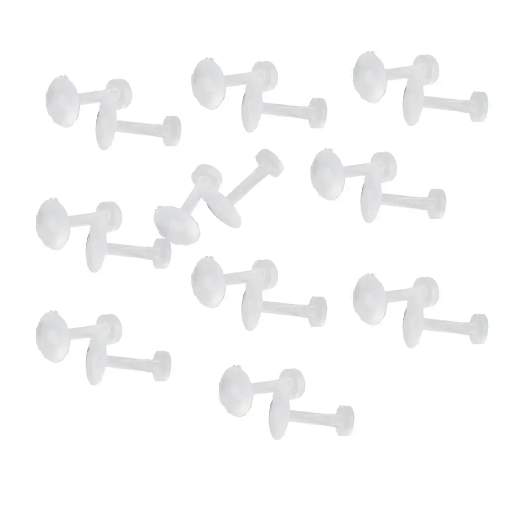 Multipurpose Acrylic Clear Nose Jewelry Stud Straight Bar Body Piercing Kit for Nose Rings Studs and Retainers