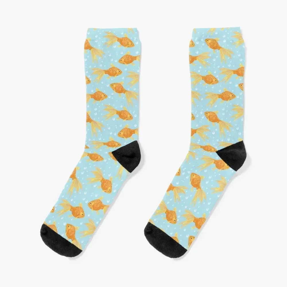 Goldfish and Bubbles Socks christmas gifts cartoon Heating sock FASHION Socks Women's Men's