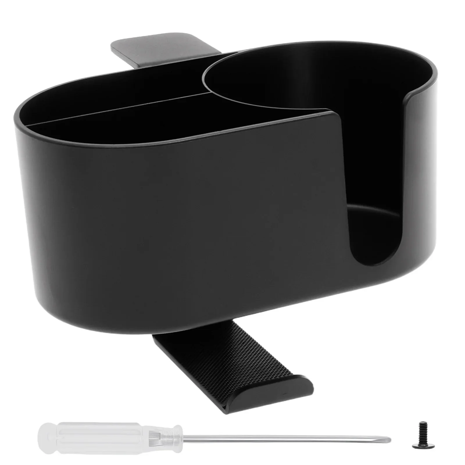 

4 In 1 Desk Cup Holder Headphone Hanger Universal Adjustable Leak Proof Clip On Table Coffee Mug Holder Gaming Desk Organizer