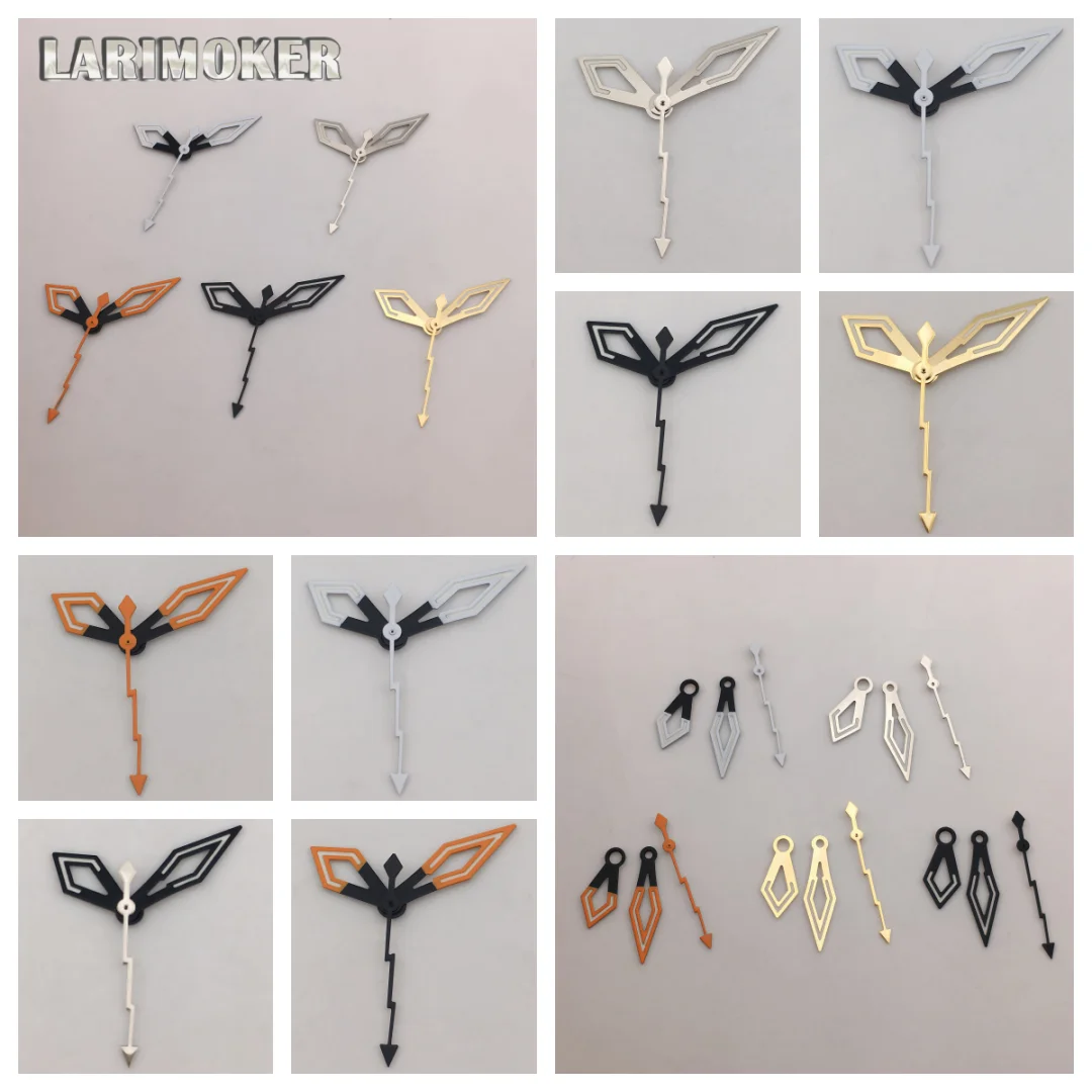 NH35 Movement Watch Hands, Green Luminous Material, Hollow Arrow-Shaped Watch Hands, Replacement Parts for Watch Accessories