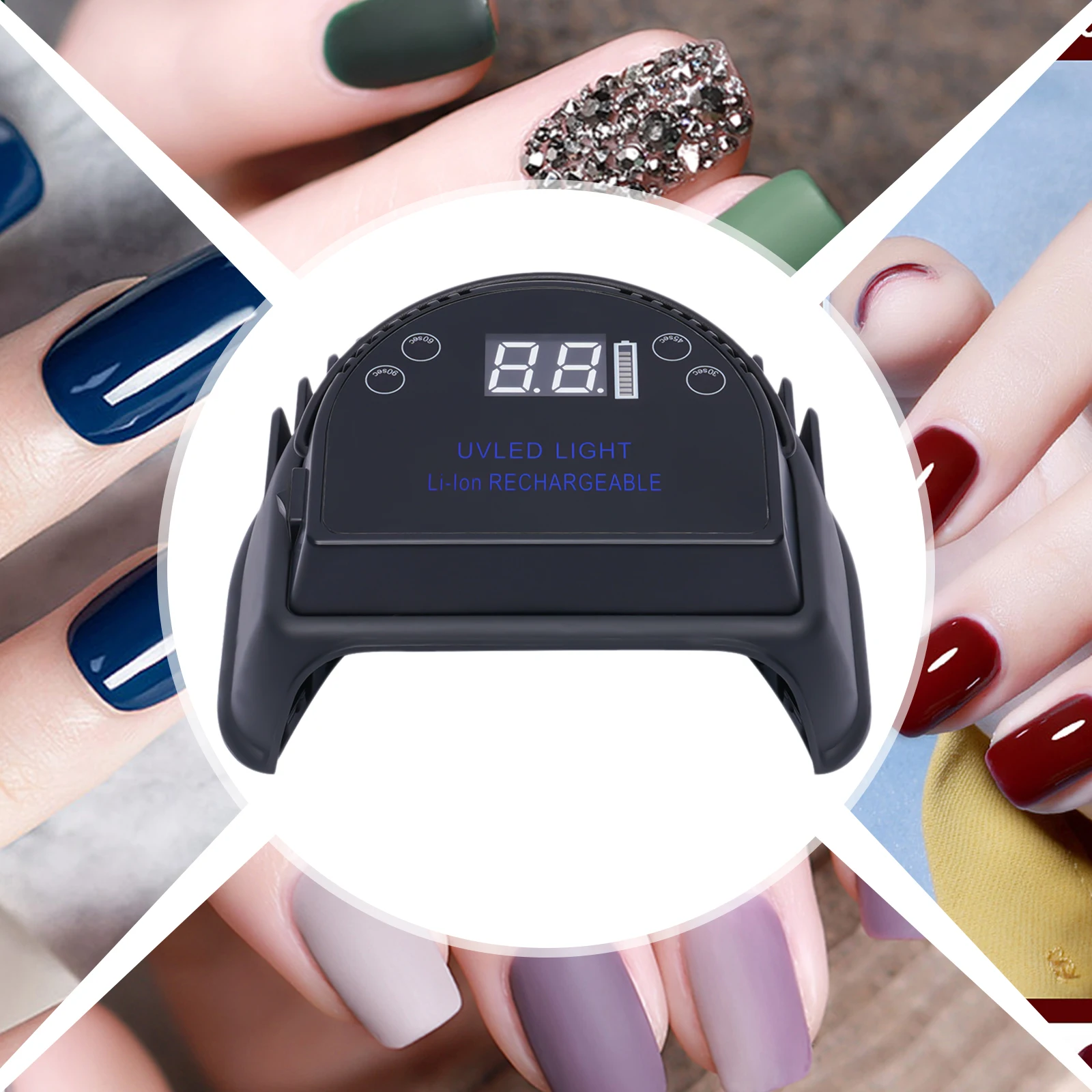 64 واط الأشعة فوق البنفسجية مصباح طلاء الأظافر جل علاج مصباح تلميع مع 4 أوضاع توقيت ووضع الاستشعار التلقائي 36 حبة لصالون المنزل #3