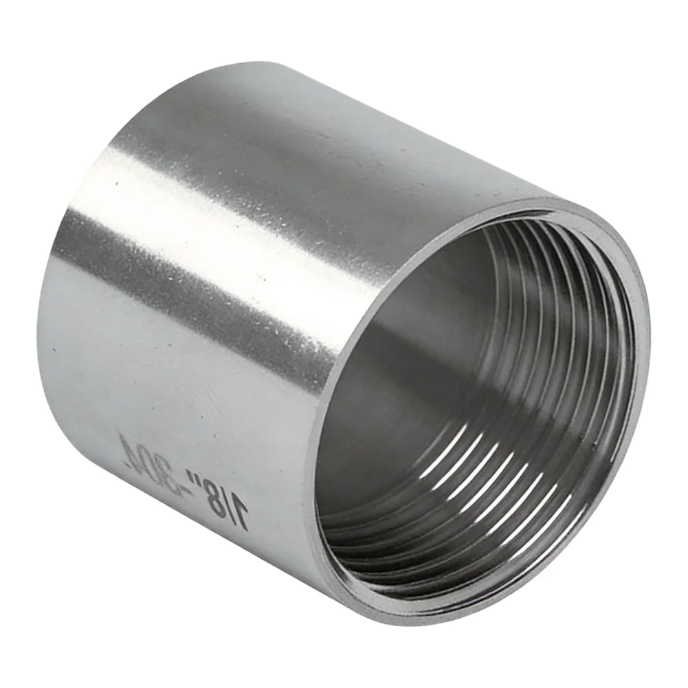 Stainless Steel Internal Threaded Pipe Coupling Fitting for Residential Commercial Plumbing 1/8 1/4 3/8 1/2 3/4 1 Inch