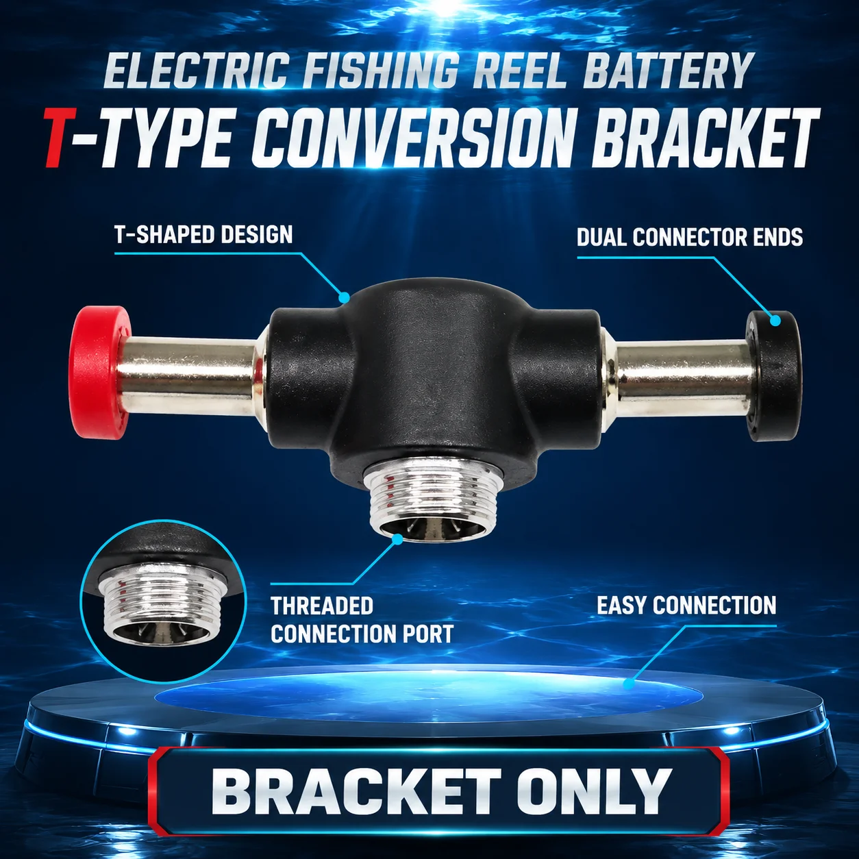 Electric Reel - 転送ブラケット海釣り電動リールバッテリー電動ウインチバッテリー変換ブラケット漁船バッテリースペアパーツ