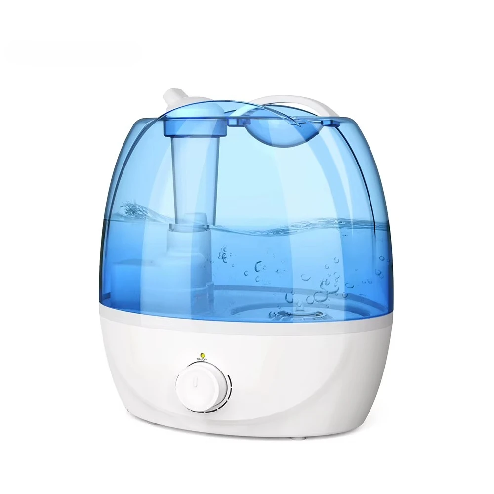 2.6L Ultrasonic Air Humidifier, PP Water Tank Knob Control High‑Quality Mist Humidifier