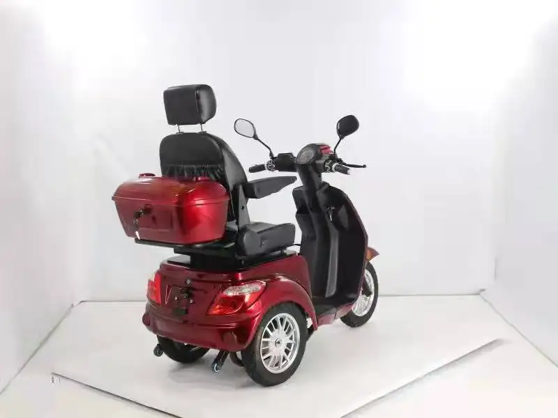Hot Sell Electric Tricycle for 3 Three Wheel Disability with Padals for Adults/elderly Wooden Case 48V Red Eec Open 1 Seat 5-7h