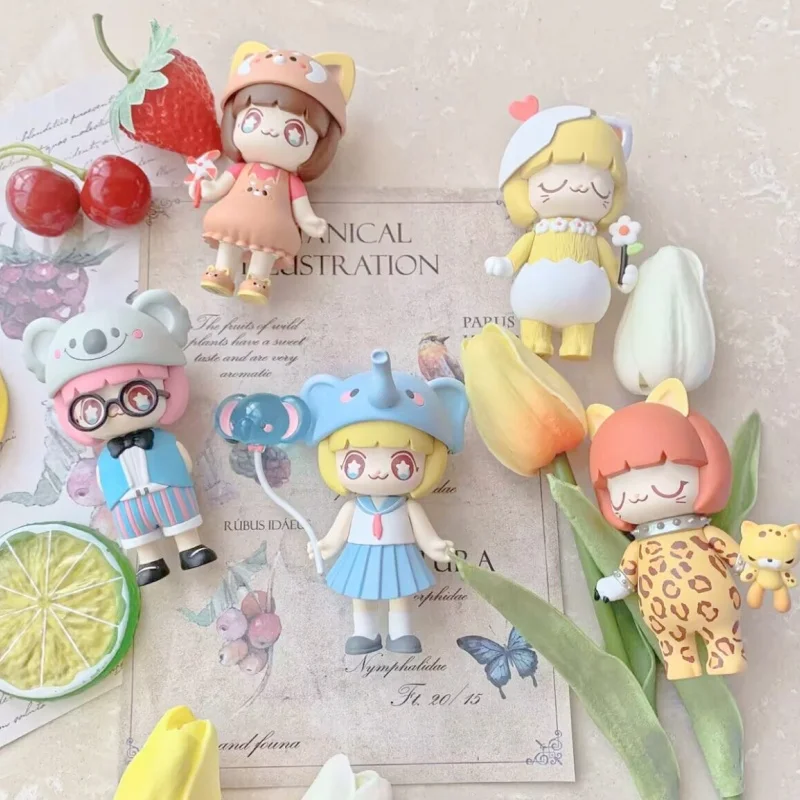 

Hot 52TOYS Kimmy&Miki Animal 2 Series Blind Box Cute Action Anime Figure Girl Trendy Toys Kawaii Desktop Decoration Gifts