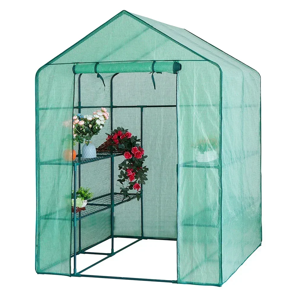 1pc Greenhouse PVC Cover For Indoor/Outdoor Green House Balcony Greenhouse PVC Cover Plant Protector Without Bracket Garden Tool