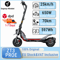 EU Stock Ninebot by Segway ZT3 PROE Smart Electric Scooter 1600w Max Power 25km/h Max Speed 70KM Long Range With TCS Kickscooter