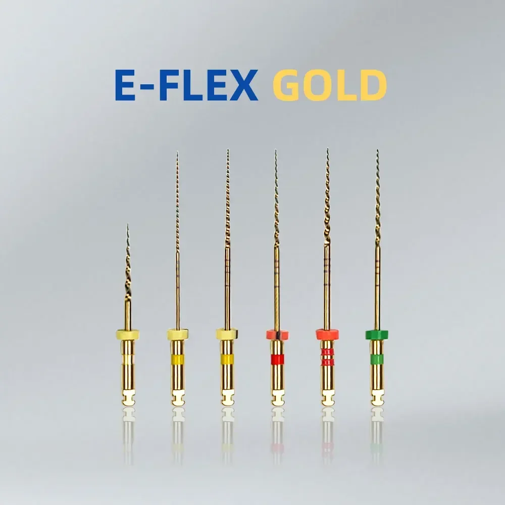 2x6 unids/pack E-FLEX limas rotativas de endodoncia Dental archivo de níquel-titanio activado por calor limas de conducto radicular Dental