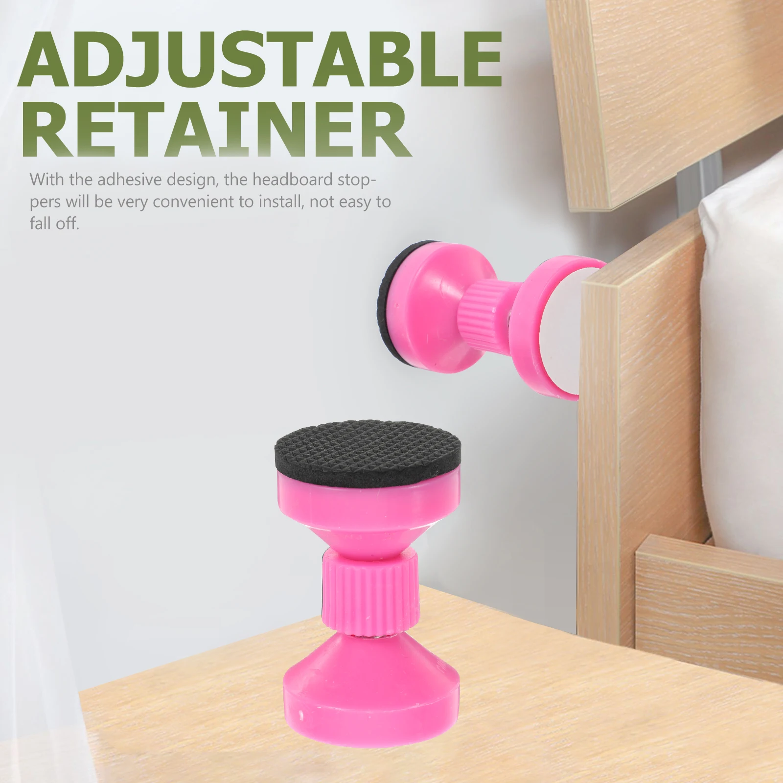 

2Pcs Adjustable Threaded Bed Frame Anti Shake Tool Headboard Stoppers Furniture Leg Braces