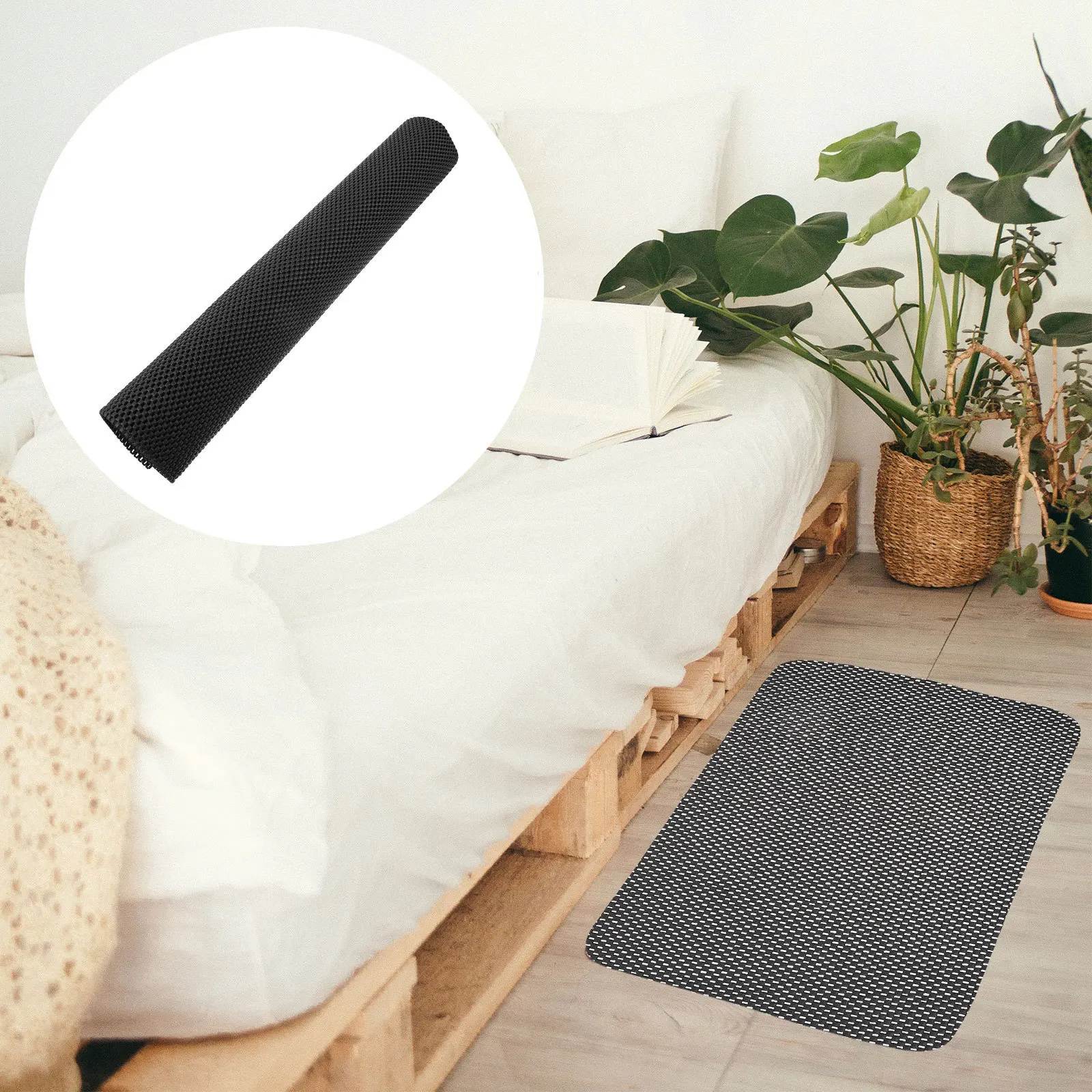 

Anti-Slip Door Mat Non-Skid Floor Cushion Home Multipurpose Hollow Design Cuttable Diy Floor Pad For Bathroom Kitchen Entrance