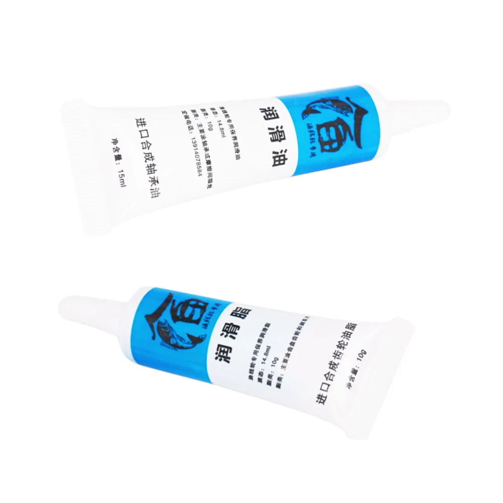 

2Pcs Fishing Reel Lubricant Oil Grease Maintenance Tool for Spinning Low Profile Reel Bearings Decrease Abrasion Extend Lifespan