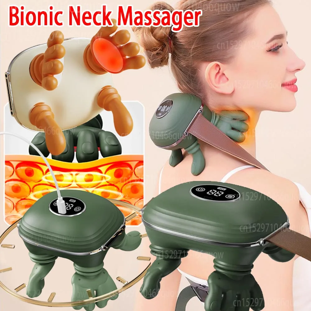 

3-Level Modes Bionic Neck Massager Shoulder Massagers Electric Cervical Spine Kneading Muscles Relax Waist Leg Body Massage