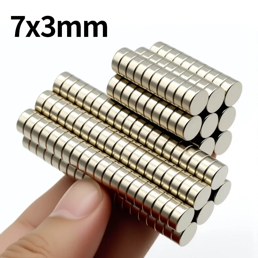 7x3mm Super Strong Neodymium Magnet N35 NdfeB Permanent Magnetic imanes Round Powerful Magnets Refrigerator Magnet