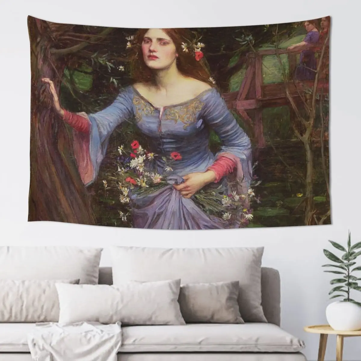 

Ophelia - John William Waterhouse - 1910 Tapestry Wall Decor Hanging Wall Decorations Room Decorations Tapestry