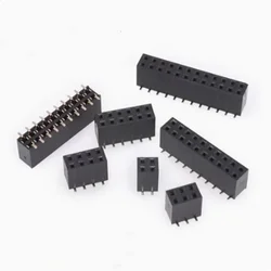 10pcs SMD SMT 2.54mm Double Row Female Header 2*2/3/4/5/6/7/8/9/10/12/1520/40 PIN 2.54mm PIN Header Socket Connector