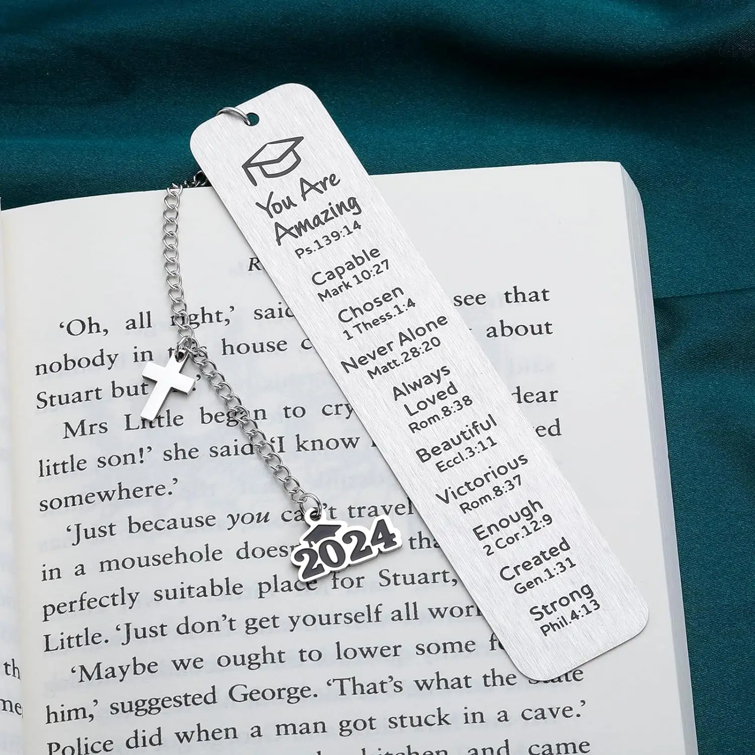 

Graduation Bookmark Gifts for Her Teen Girls 2024 Inspirational Bible Verse Christian Bookmarks Women Book Lover Class of 2024