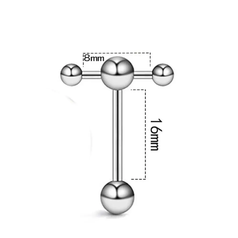 Креативные модные шпильки для языка из нержавеющей стали, женские украшения для тела, кольцо для языка, гантели, ювелирные изделия для пирсинга ногтей