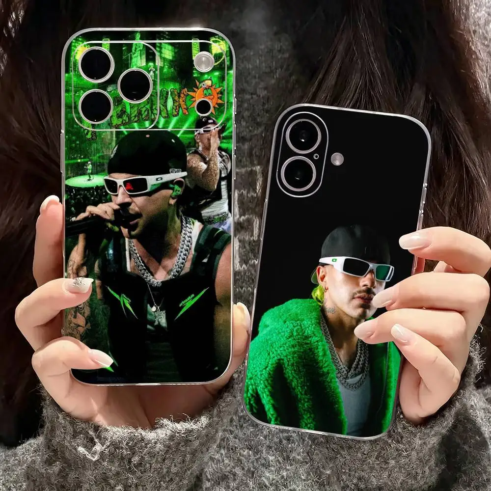 

Hot Rapper F-Feid Nitro Jam Ferxxo Phone Case For iPhone17,16,15,14,13,12,11 Plus,Pro Max Soft Transparent Cover