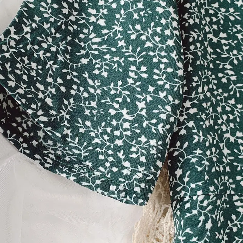 Summer Children Dresses Bohemian Style Beach Dress for Girls Flower Print Toddler Girl Dresses 1-8T Kids Dress image 5
