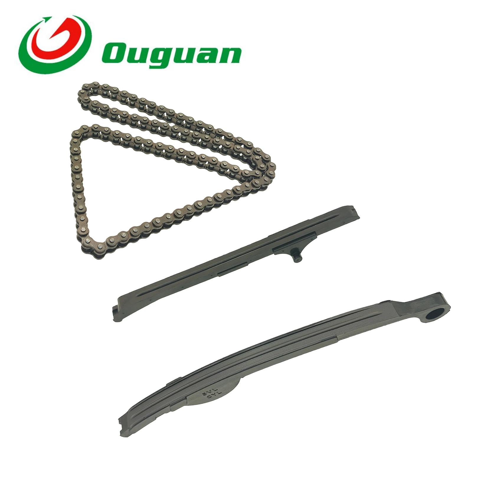 

Ouguan for YBR125 YBR 125 125cc EURO I 25H-88L Timing Chain Tensioner Layer Plate Guide Plate Strip Set