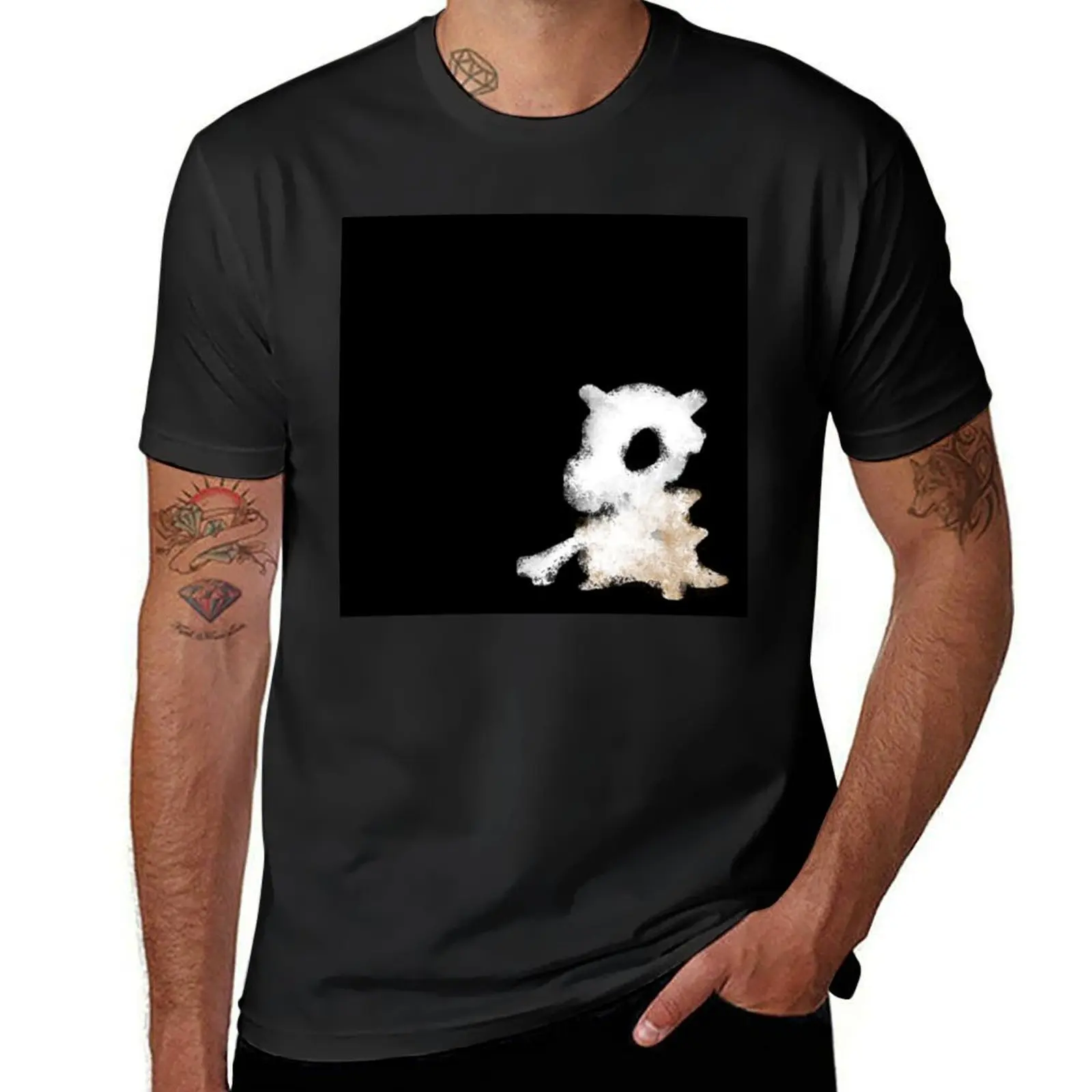 

Lonely Cubone T-shirt Short sleeve tee graphics blacks mens t shirts pack