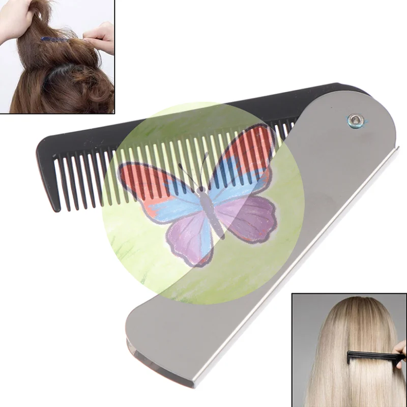 

~Portable Hair Comb Brush Foldable Massage Hair Comb Folding Hairdressing Tools