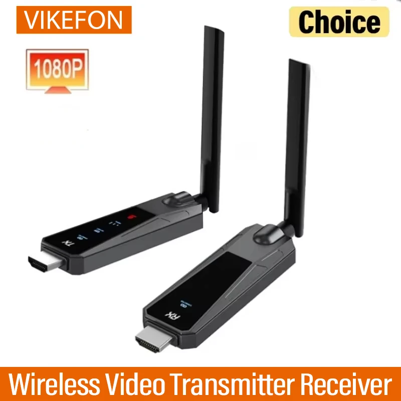 

Беспроводной HDMI-совместимый передатчик и приемник 100M 1080P для передачи видео, подходит для камер, ноутбуков и телевизоров