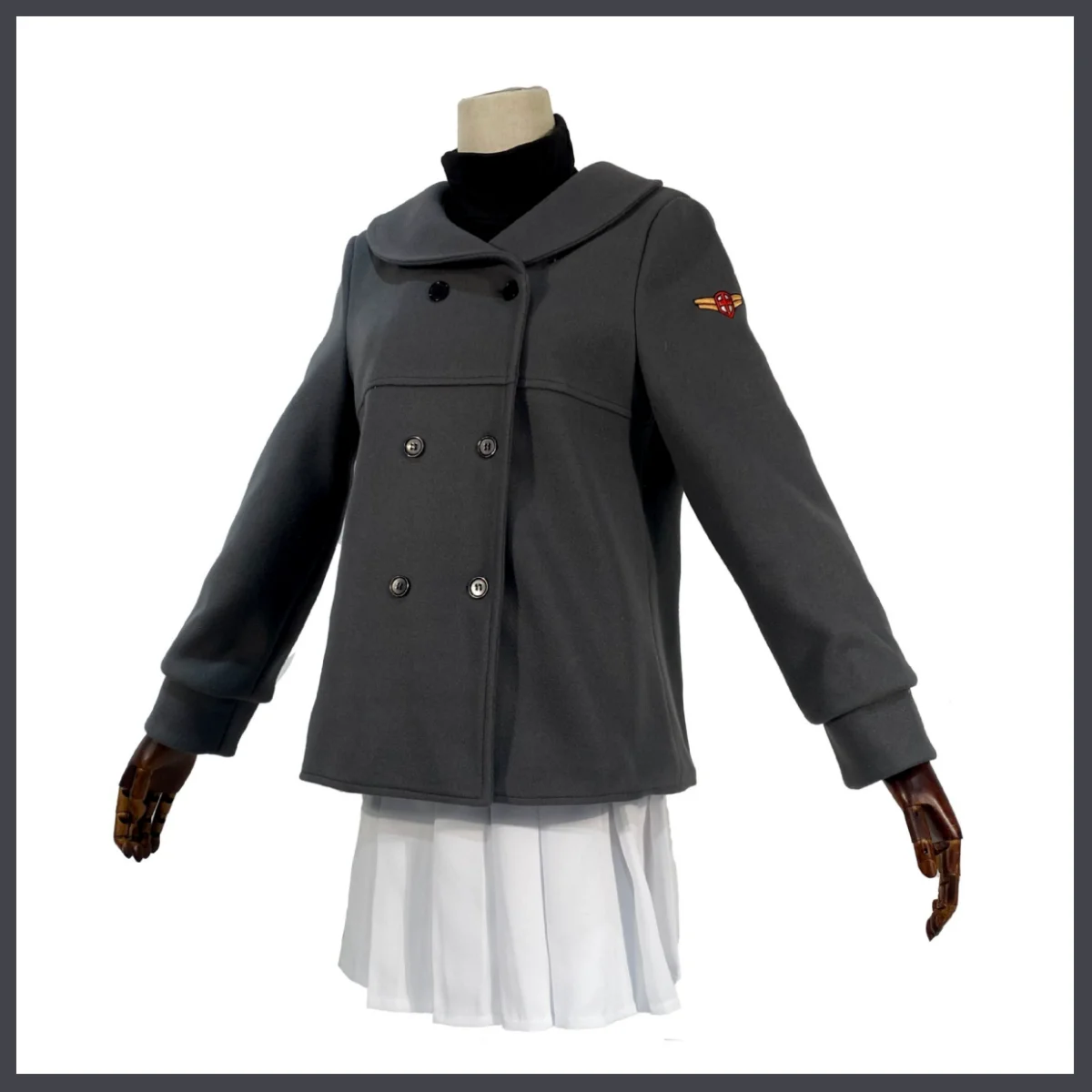 Anime Cardcaptor Sakura Kinomoto Sakura Cosplay Costume Winter School Uniform Overcoat Coat Wig Woman Kawaii Christmas Suit - view 4