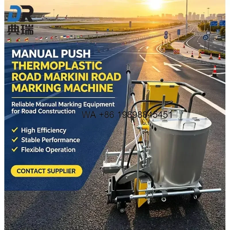 Wmwmnu for DR009 Hand Push Thermoplastic Road Marking 50cm Max Width Long Service Life