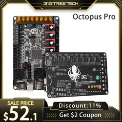BIGTREETECH Octopus PRO V1.0/V1.1 32 Bit Motherboard 60V 8 Axis TMC5160T TMC2209 VS Spider Board For PI TFT50 Ender 3 V2 Upgrade